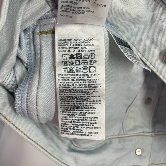 Levi’s XS Premium Slouch Pieced Trucker Jacket Light Wash 37782-0000 - Picture 8 of 9